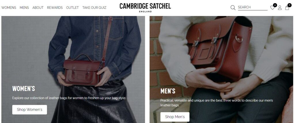 Fabricant de sacs en cuir Cambridge Satchel au Royaume-Uni