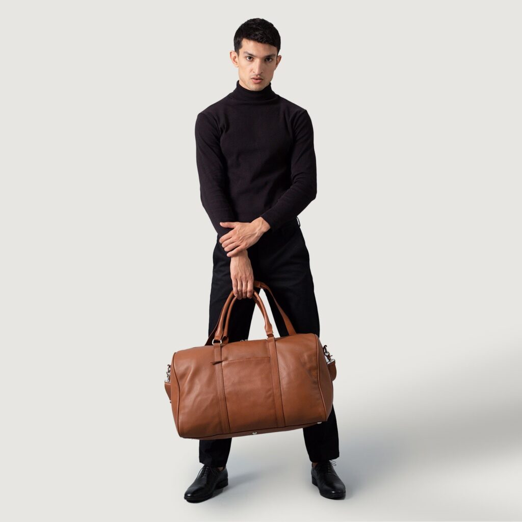 The Jacket Maker Leather Duffle Bag