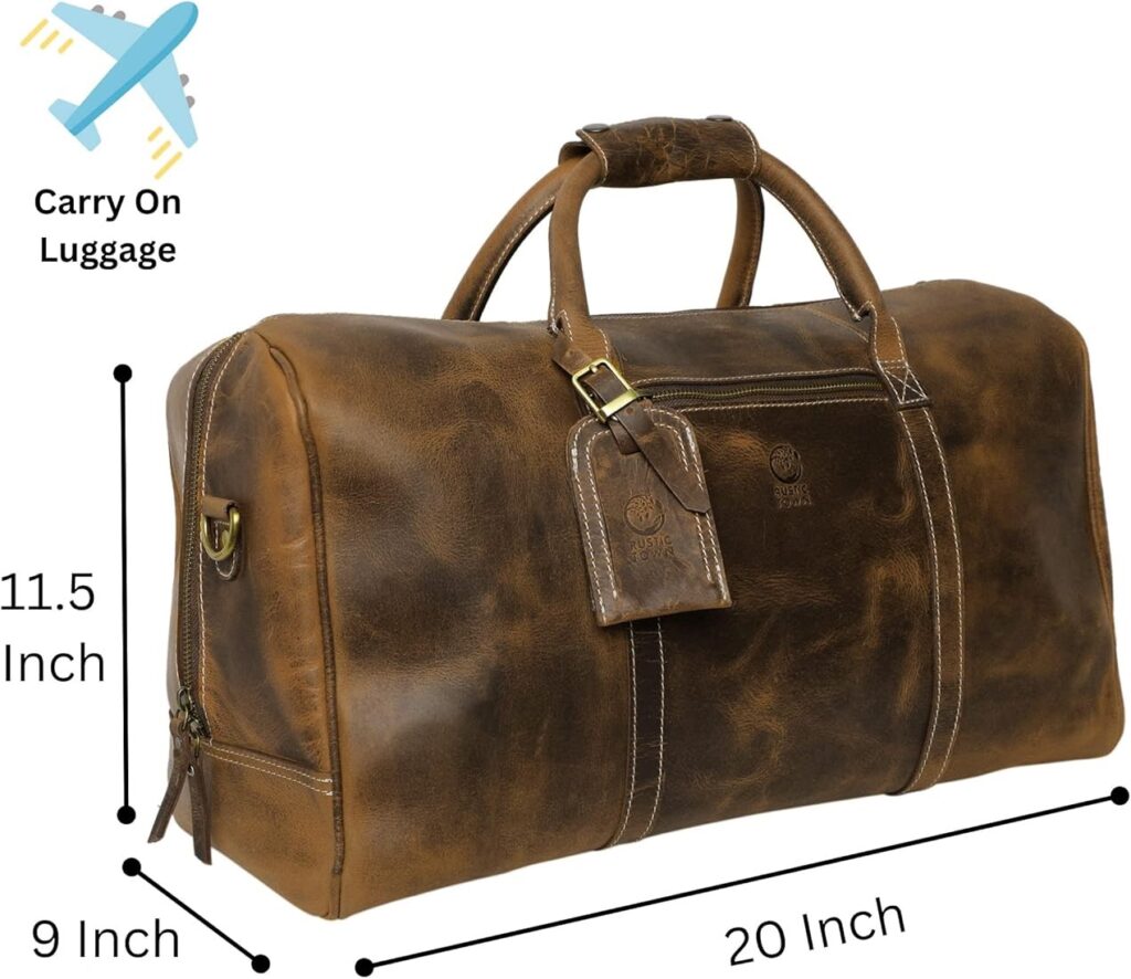 Rustic Town Leather Duffle