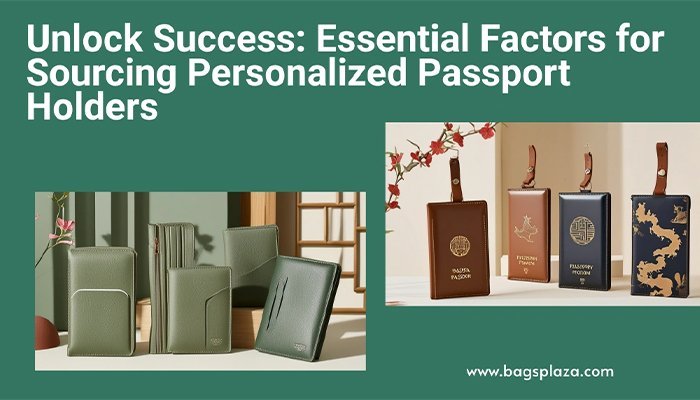 Descubra los factores clave para el éxito en la adquisición de porta pasaportes personalizados
